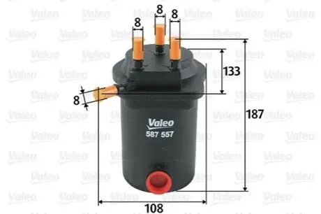 Паливний фільтр Valeo 587557