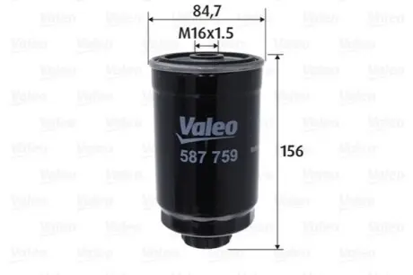 Фільтр паливний Jeep Wrangler/Dodge Nitro 2.8CRD 07 Valeo 587759 Купити в Україні