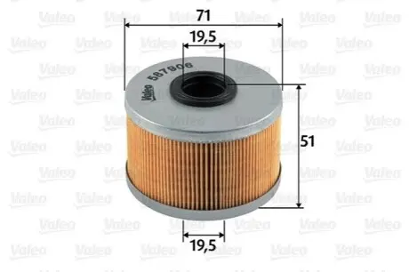 Фильтр топлива Valeo 587906