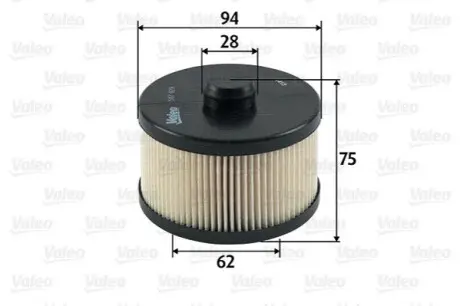 Фільтр паливний Chrysler Voyager/ Grand Voyager 2.5-2.8 CRD 00-08 Valeo 587929
