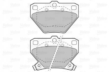 Тормозные колодки, дисковый тормоз.) Valeo 598577