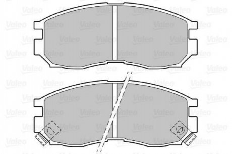 Тормозные колодки, дисковый тормоз.) Valeo 598625 (фото 1)