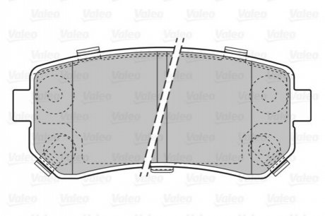 Тормозные колодки, дисковый тормоз.) - (583021GA00, 583021HA00, 583021HA10) Valeo 598867