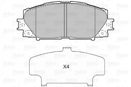 Гальмівні колодки Valeo 598896 (фото 1)