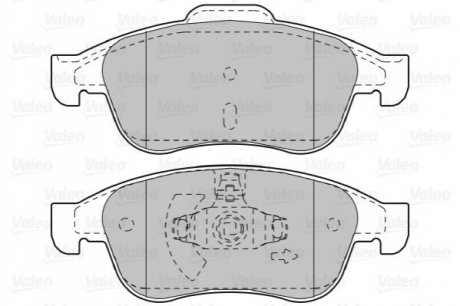 Тормозные колодки, дисковый тормоз.) Valeo 601045 (фото 1)