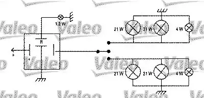 Реле поворотів (12V) Audi 80/100/Peugeot 205/Renault 19/Fiat Uno 66-07 Valeo 641426 Купити в Україні