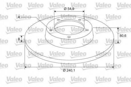 Диск тормозной Z LOZYSKIEM Valeo 675403