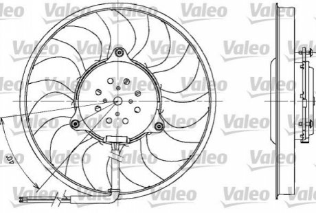 Вентилятор, охлаждение двигателя - (8E0959455B, 8E0959455N) Valeo 698611