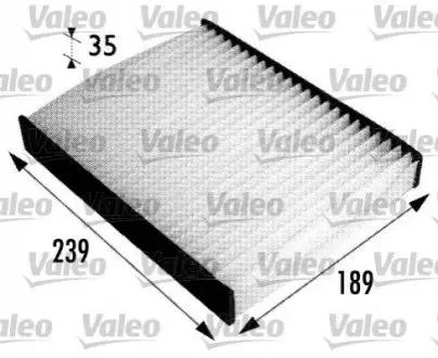 Фільтр салону Ford Fiesta/Fusion 01 Valeo 698694