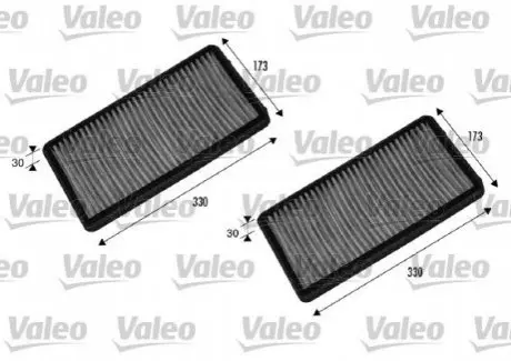 Фільтр салону BMW 7 (E65/E66/E67) 01-08 (к-кт 2шт) Valeo 698857