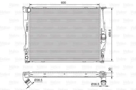 Радиатор охлаждения Valeo 701542
