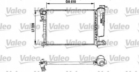 Радиатор, охлаждение двигателя Valeo 730630