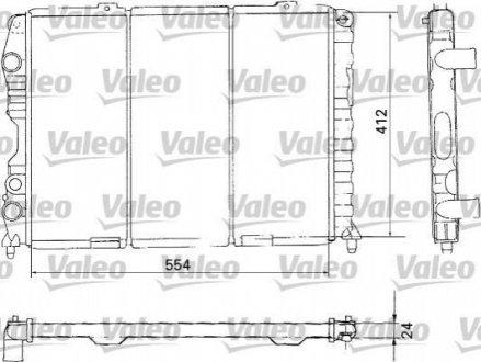 Радіатор, охолодження двигуна Valeo 731283 (фото 1)