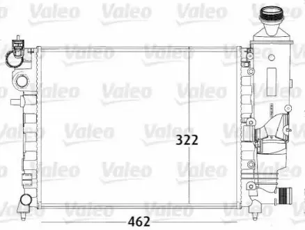 Радіатор, система охолодження двигуна Valeo 731498