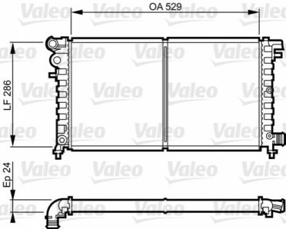 Радиатор, охлаждение двигателя Valeo 731530