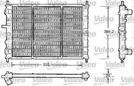 Радіатор, охолодження двигуна Valeo 732504 (фото 1)