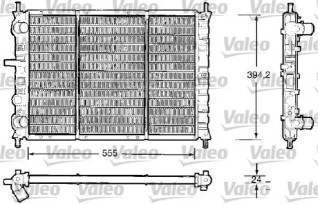 Радіатор, система охолодження двигуна Valeo 732504