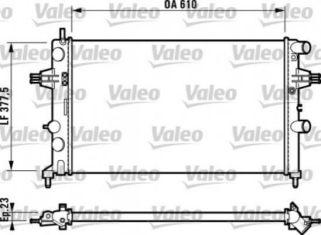 Радиатор Valeo 732551 (фото 1)