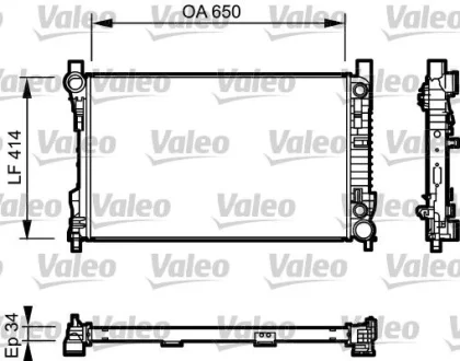 VALEO DB Радіатор охолодження W203 1.8/5.5 00- Valeo 732743