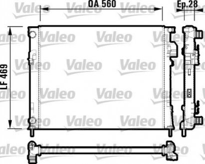 Радиатор Valeo 732846 (фото 1)