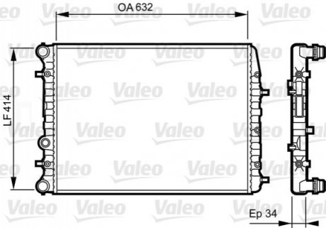 Радиатор Valeo 732864 (фото 1)