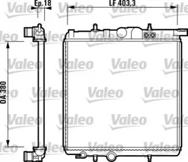 Радіатор, система охолодження двигуна Valeo 732885