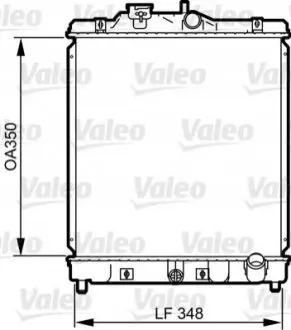 Радиатор, охлаждение двигателя Valeo 734117