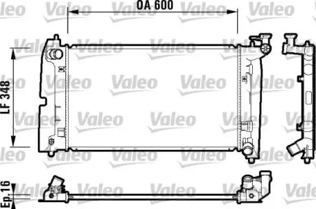 Радиатор Valeo 734199