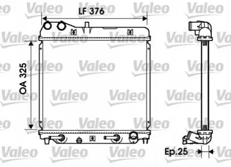 Радиатор охлаждения Valeo 734218
