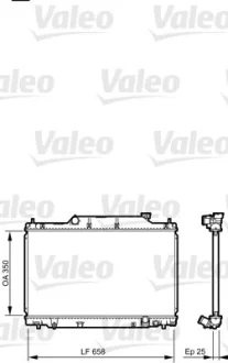 Радіатор, охолодження двигуна Valeo 734702