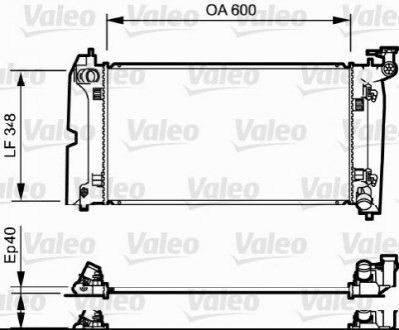 Радиатор, охлаждение двигателя Valeo 734711 (фото 1)