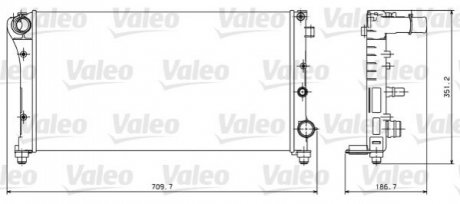 Радіатор, охолодження двигуна Valeo 734924