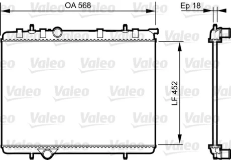 VALEO CITROEN Радіатор охолодження BERLINGO 1.6 Valeo 735090 Купить в Украине