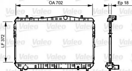 Радіатор охолоджування Valeo 735159 (фото 1)