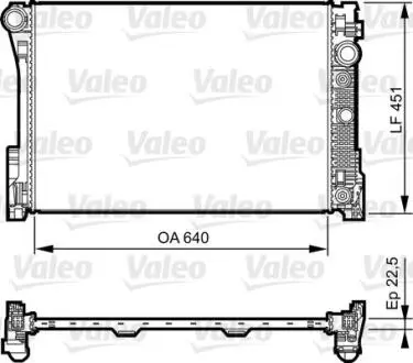 Радіатор, система охолодження двигуна Valeo 735285