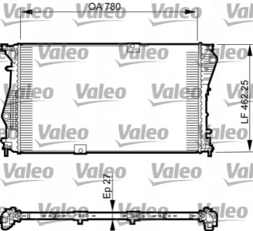 Радіатор, охолодження двигуна Valeo 735599 (фото 1)