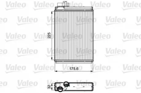 Теплообмінник, система опалення салону Valeo 811507