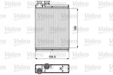 Теплообмінник, система опалення салону Valeo 811517