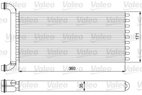 VALEO DB радіатор опалення Sprinter 06-, VW Crafter 06- Valeo 811521
