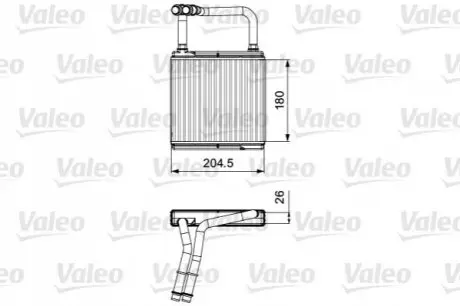 Радіатор пічки MB E-class (W211) 02-08 Valeo 811526 Купити в Україні