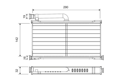 Радіатор печі Valeo 811527