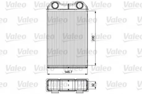Радиатор печки MINI Valeo 811533
