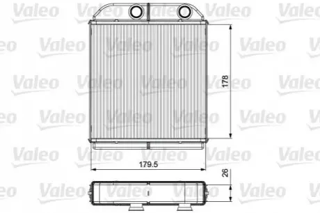Теплообмінник, система опалення салону Valeo 811538