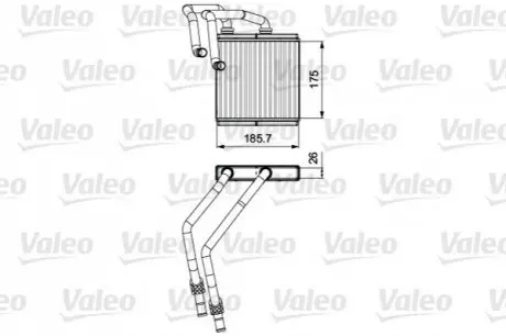 Радиатор печки NISSAN Valeo 811544