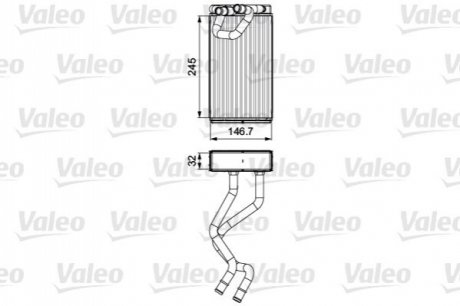 Радиатор печки NISSAN Valeo 811547