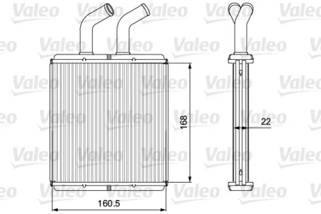 Радиатор печки KIA RIO I 1.3/1.5 08.00-02.05 Valeo 811562
