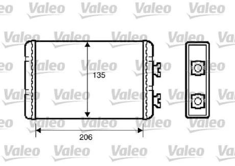 VALEO BMW Радіатор опалення 3 E46, X3 E83 Valeo 812220 Купити в Україні