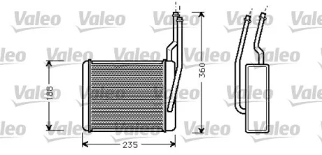 Радіатор пічки Valeo 812274