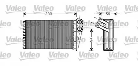 Радиатор печки Valeo 812338