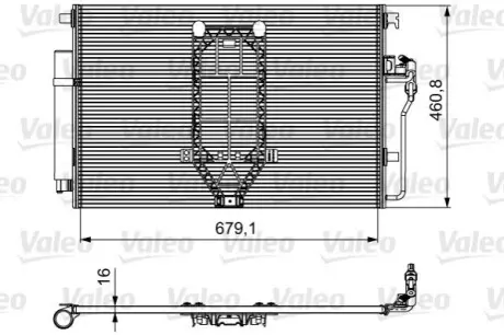 Радиатор кондиционера Valeo 812502